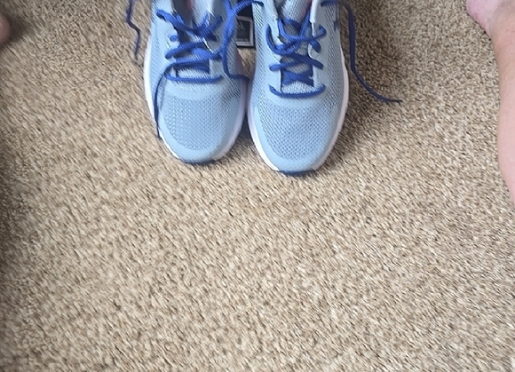 Under Armour Kids' Blue and Orange Athletic Shoes - Picture 7 of 7